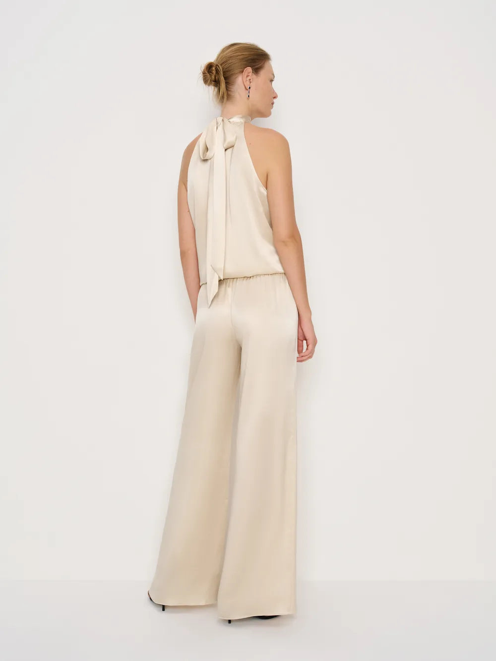 Silk Wide Leg Pants