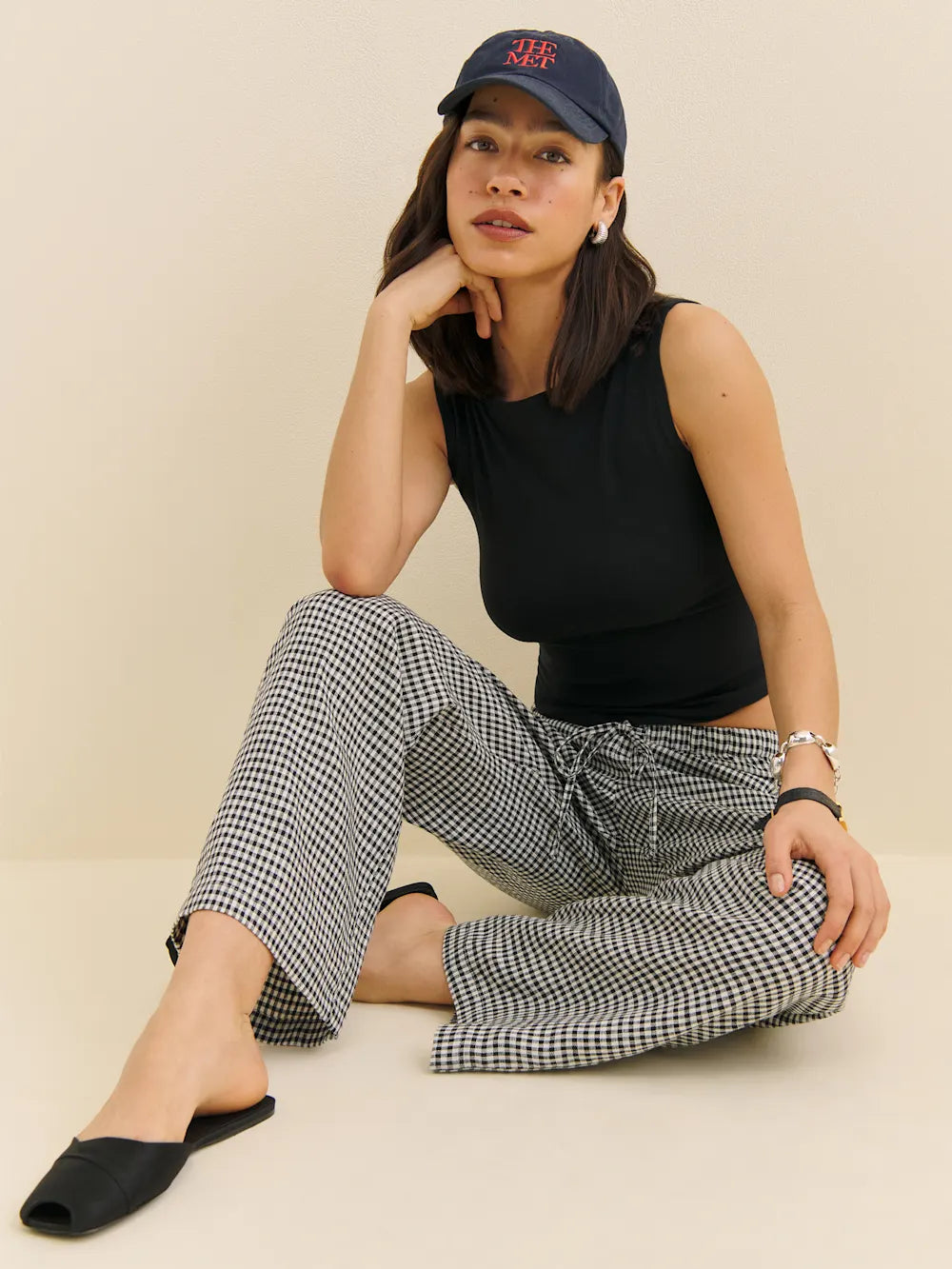 Linen Cropped Pants