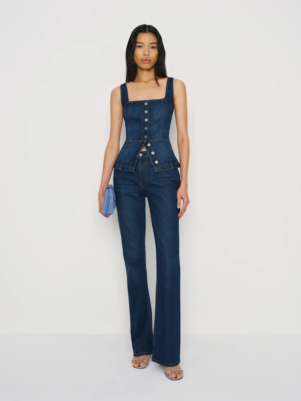 Stretched Denim Top