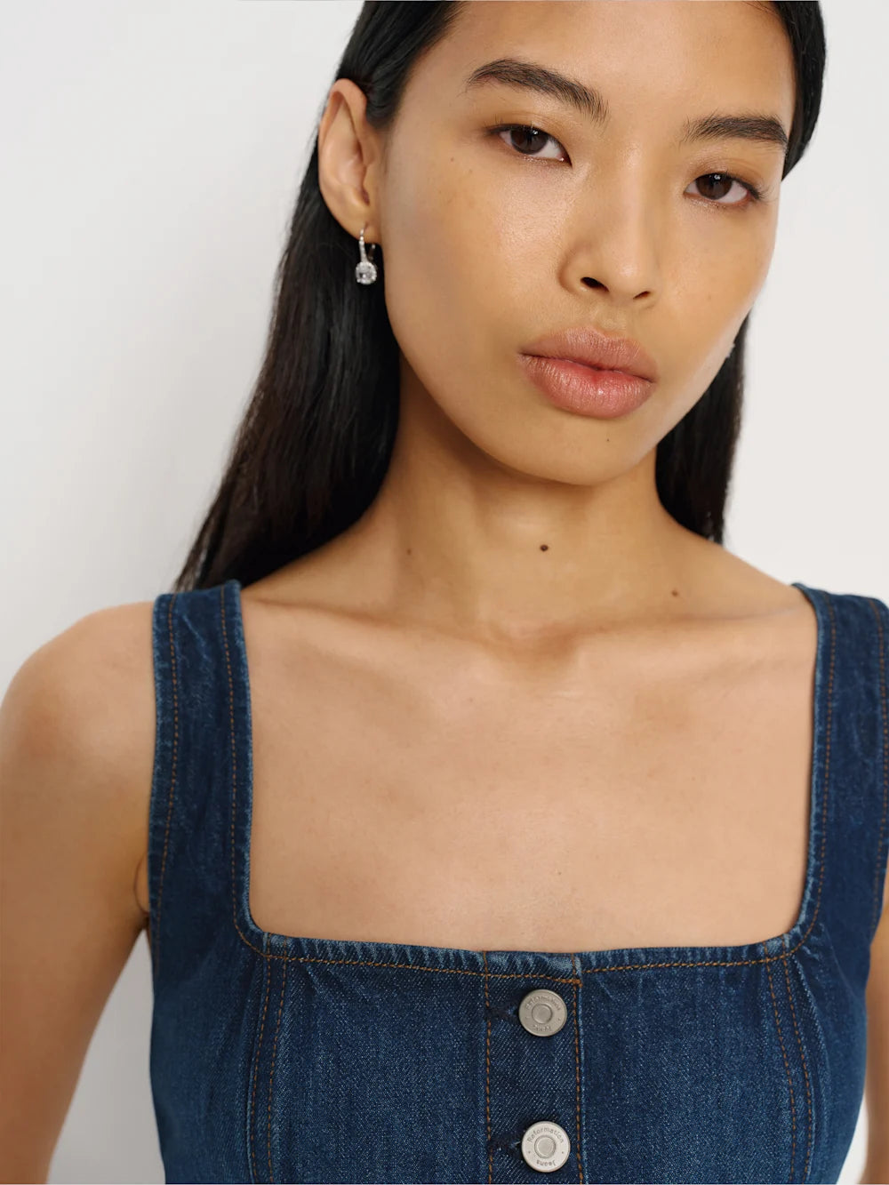 Stretched Denim Top